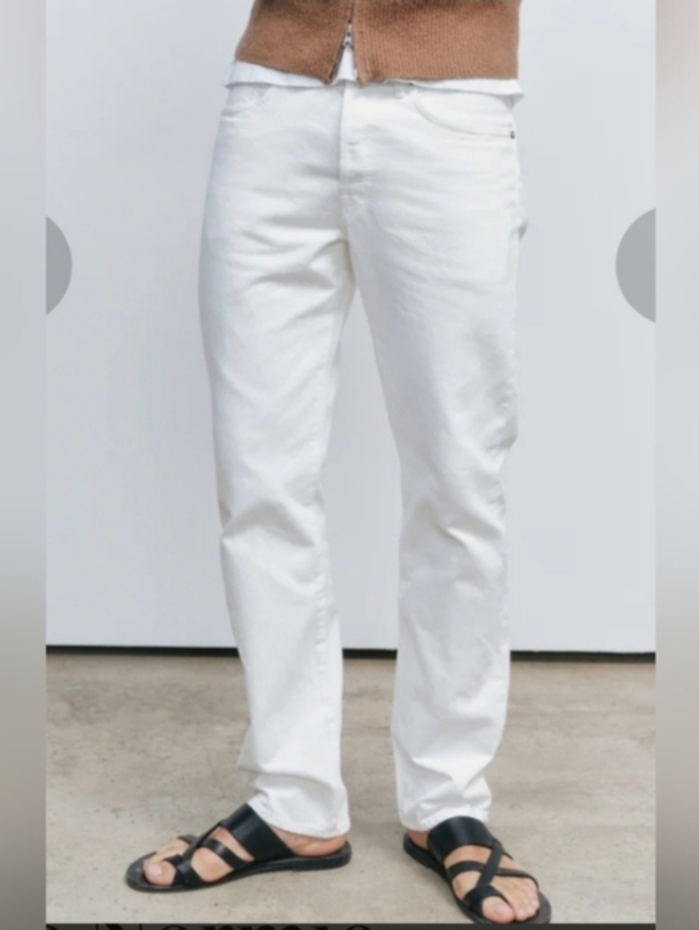 AYR Men’s Straight Jeans in White